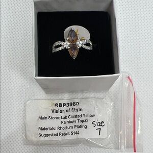 Vision of Style Yellow and Silver Ring